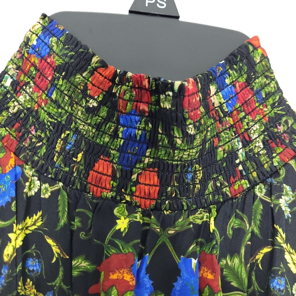 ALICE & OLIVIA Chelsea Palace Smocked Neck Floral Halter Mini Dress Sz.0 (NWT) - Picture 6 of 15